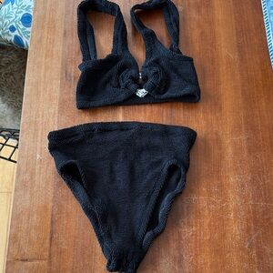 Hunza G Black Bikini Set
